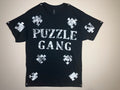 Black Color-On Short Sleeve Puzzle Gang T-Shirt