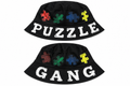 Black Puzzle Gang Hat