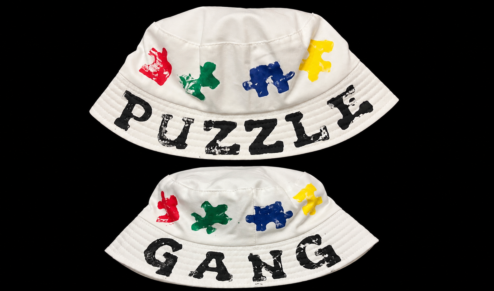 White Puzzle Gang Hat