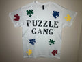 White Short Sleeve Puzzle Gang T-Shirt